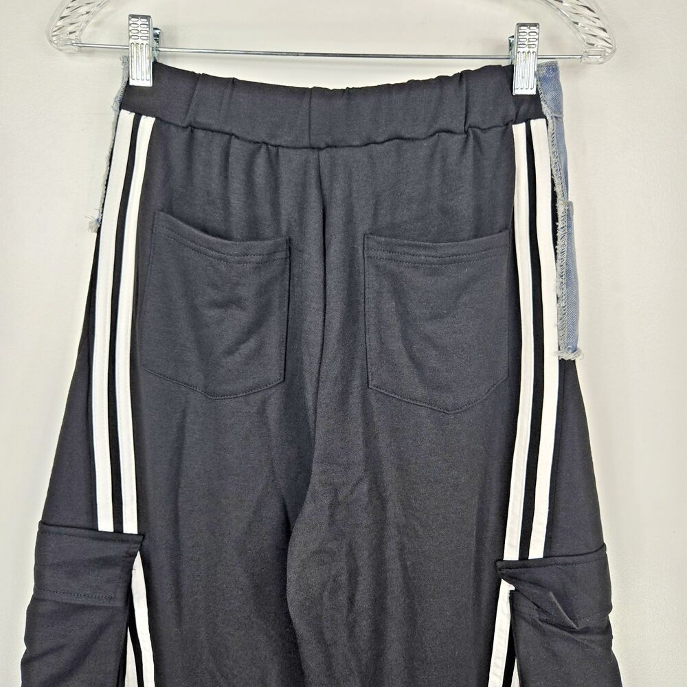 Micas Women's Size Small Denim Patchwork Pocket Trousers Streetwear Club NWT - Picture 5 of 10